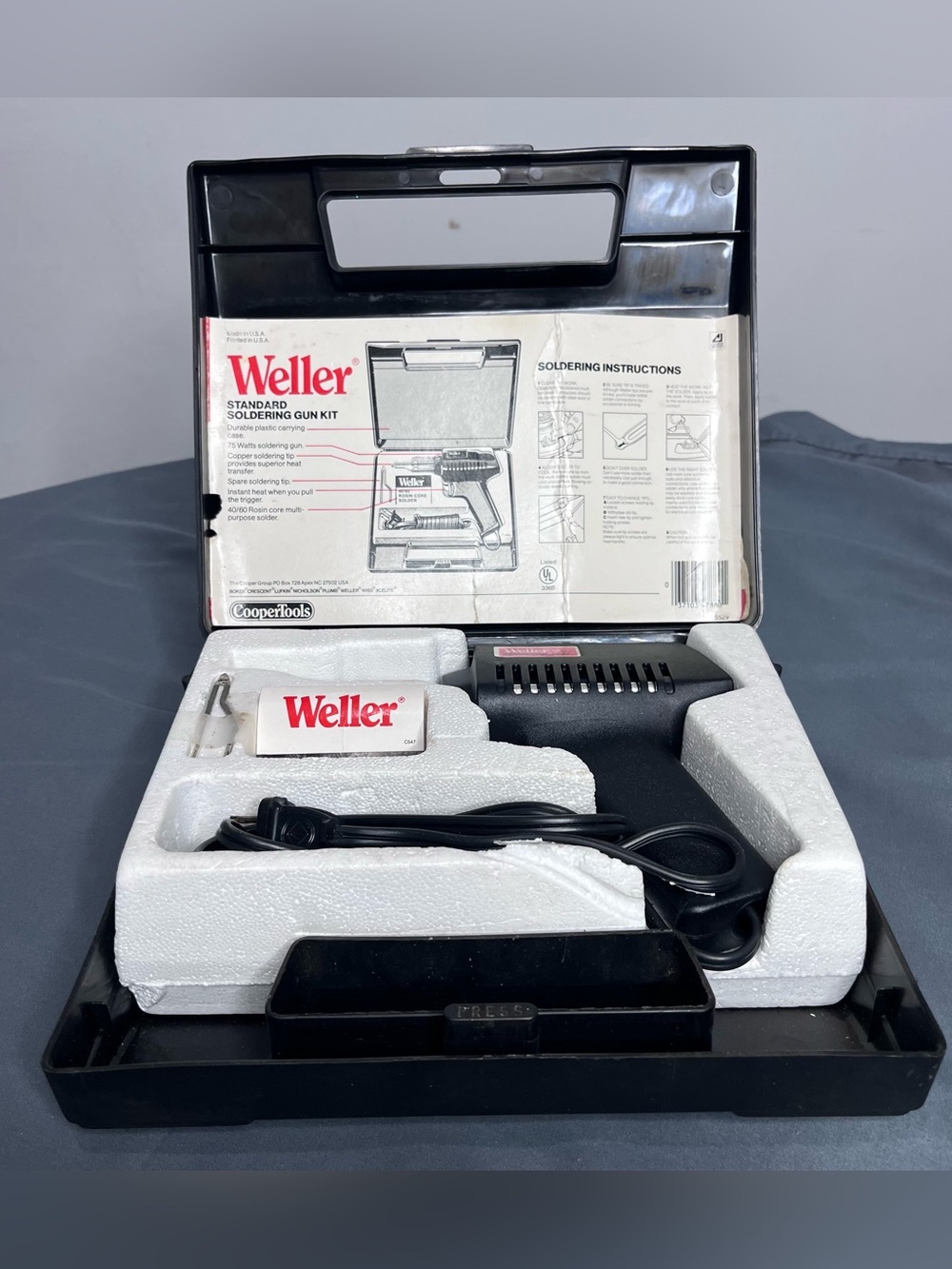 Weller All-Purpose Soldering Gun Kit Model 7200 Case Manual